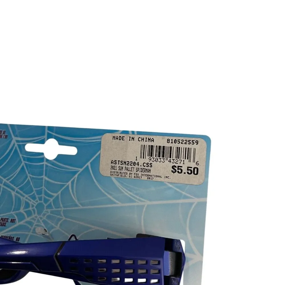Marvel Spider-Man Sunglasses Blue Kid's Ages 3+ NIB UVA Protection